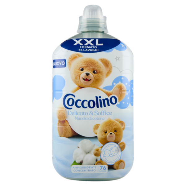 Coccolino Ammorbidente Concentrato Delicato & Soffice Nuvola di cotone 76 Lavaggi 1750 ml