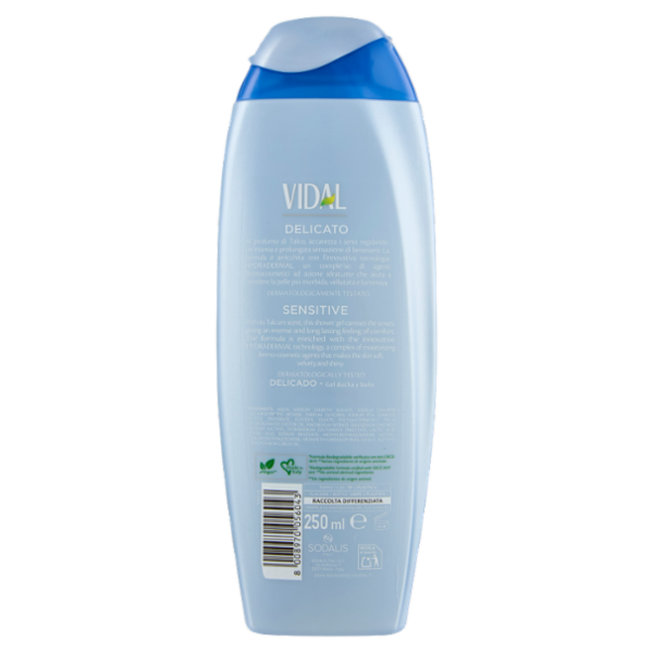 Vidal Sensitive Docciaschiuma Talco Liquido 250 ml