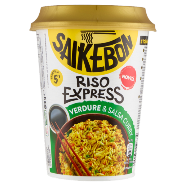 Saikebon Riso Express Verdure & Salsa Curry 83 g