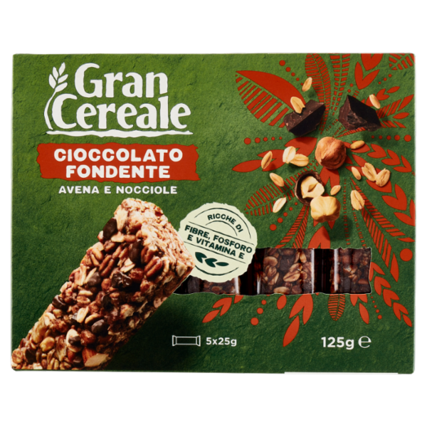 Grancereale Barrette cereali cioccolato fondente 125g