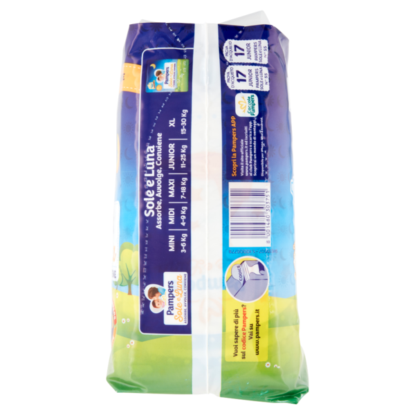 Pampers Sole e Luna 5 Junior 32 + 2 pz