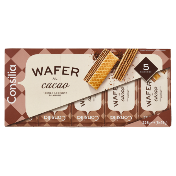 Consilia Wafer al Cacao 5x45 g