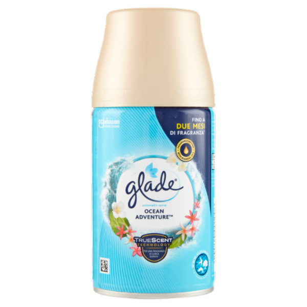 Glade Automatic Spray Ricarica, Profumatore per Ambienti, Fragranza Ocean Adventure 269ml