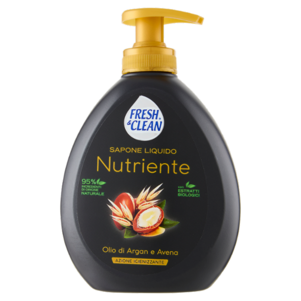 Fresh & Clean Sapone Liquido Nutriente Olio di Argan e Avena 300 ml