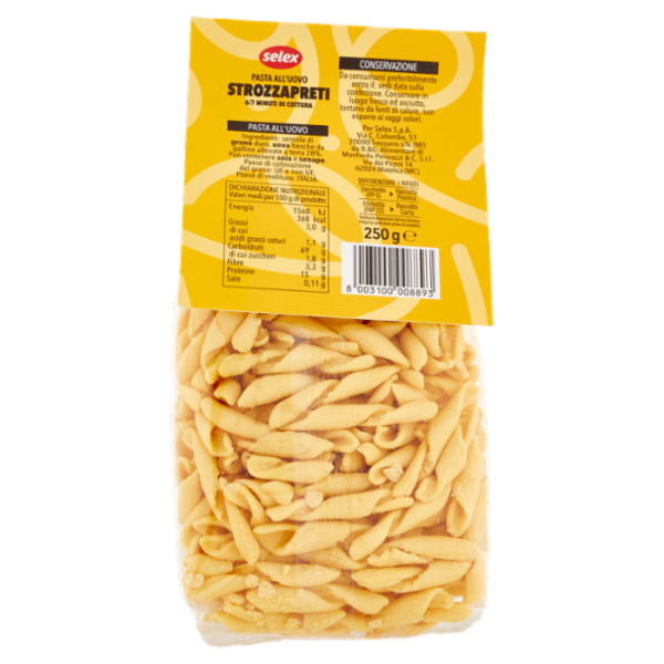 Selex Pasta all'Uovo Strozzapreti 250 g