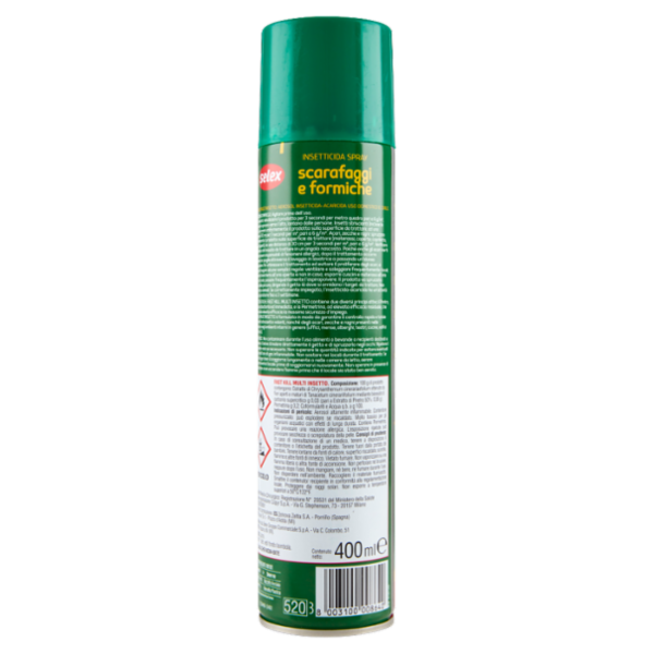 Selex Insetticida Spray Contro Scarafaggi, Formiche e Insetti Striscianti 400 ml