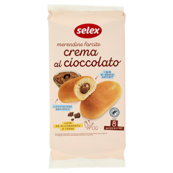 Selex Merendine con Crema al Cioccolato 8x35 g