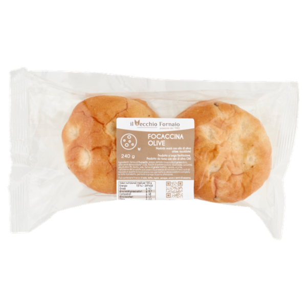 il Vecchio Fornaio Focaccina Olive 240 g