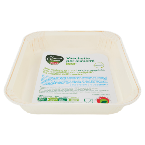 Selex Natura Chiama Vaschette in Cartoncino Biodegradabili Compostabili Eco 8 porzioni