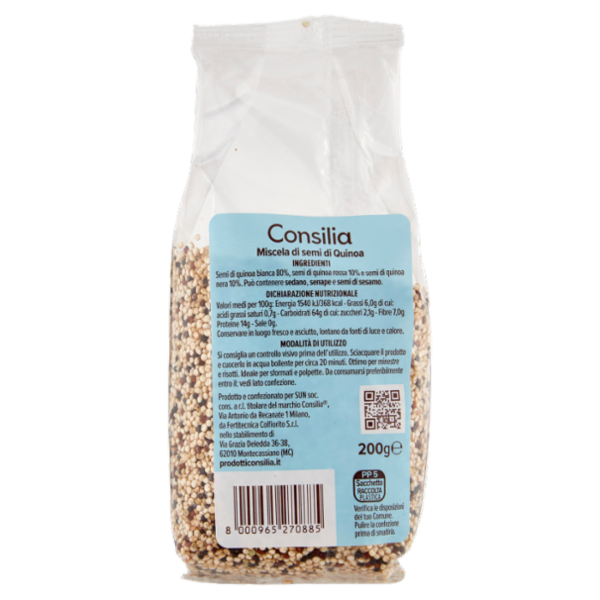 Consilia Cereali Secchi Mix di Quinoa 200 g
