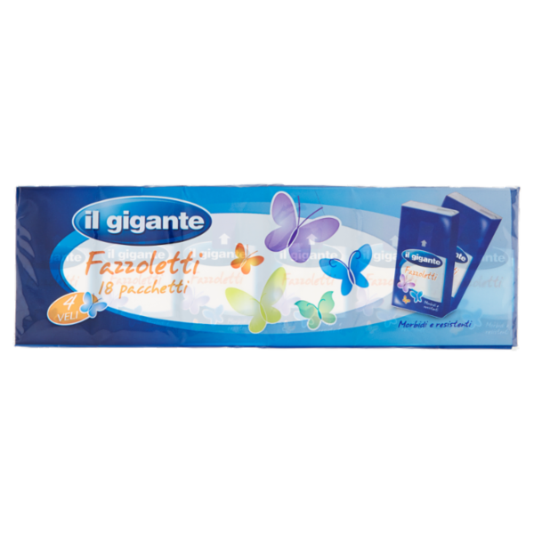 IL GIGANTE Fazzoletti 4 Veli 18 pz