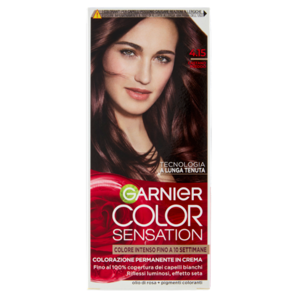 Garnier Color Sensation Colorazione Permanente in Crema 4.15 Castano Freddo