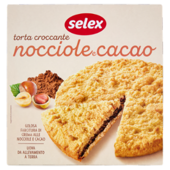 Selex Torta Croccante Con Nocciole e Cacao 500 g