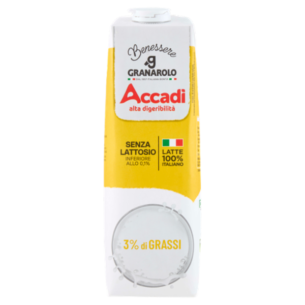 Granarolo Benessere Accadì Senza Lattosio 3% di Grassi 1 L
