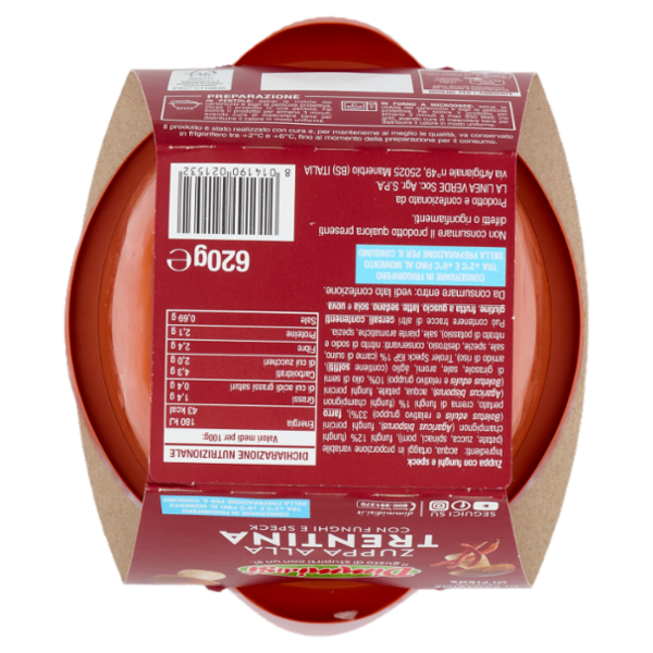 DimmidiSì Zuppa alla Trentina con Funghi e Speck 620 g