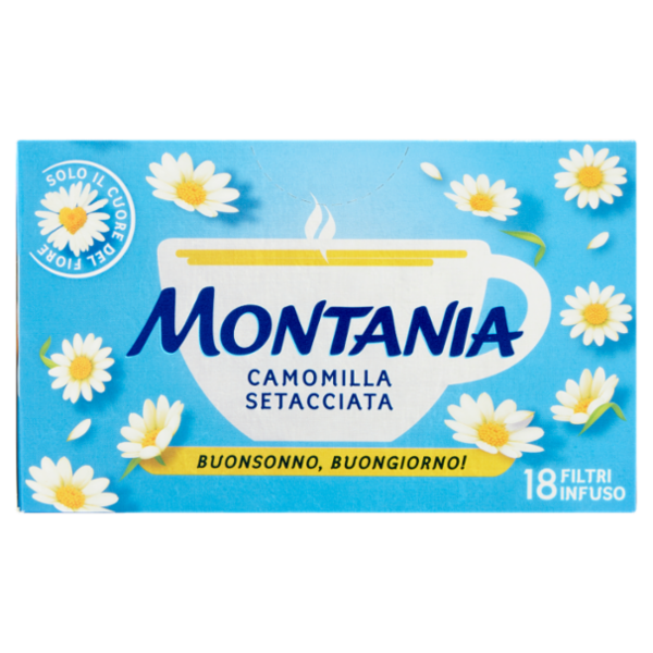 Montania Camomilla Setacciata 18 Filtri Infuso 31,5 g