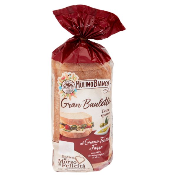 Mulino Bianco Gran Bauletto Pane con Grano Tenero e Farro 500g