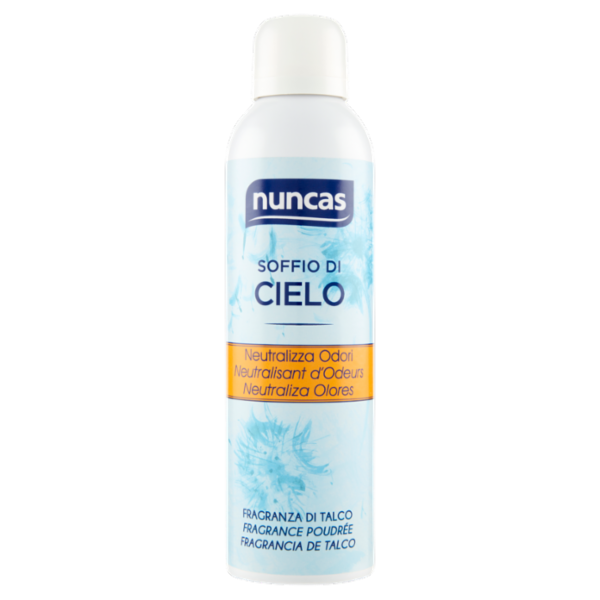 nuncas Soffio di Cielo Neutralizza Odori Fragranza di Talco 250 ml