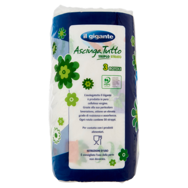 IL GIGANTE Asciuga Tutto Triplo Strato 3 pz