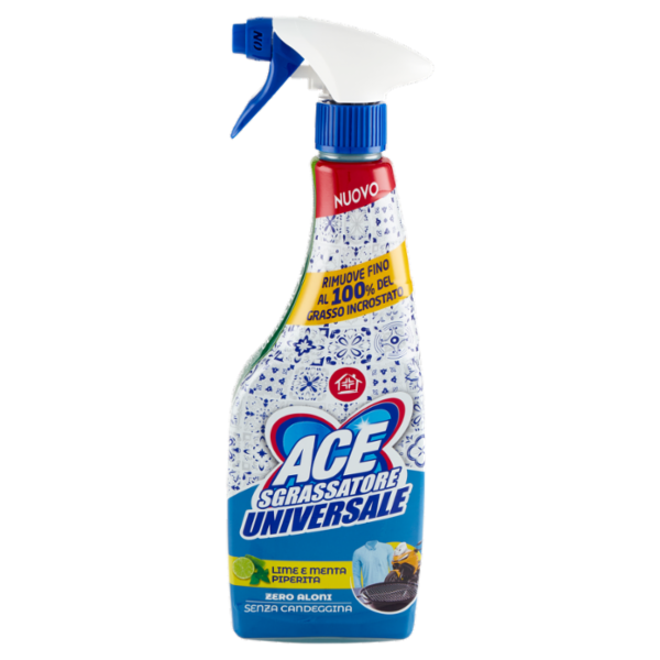 Ace Sgrassatore Universale Lime e Menta Piperita Senza Candeggina 600 ml