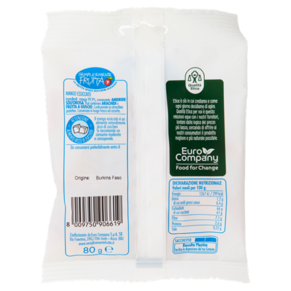 Semplicemente Frutta Mango 80 g