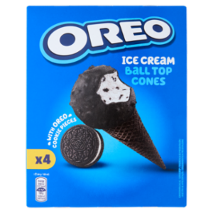 OREO Ice Cream Ball Top Cones 4x66g