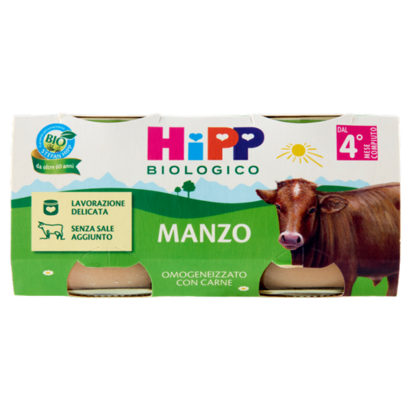 HiPP Biologico Manzo 2 x 80 g