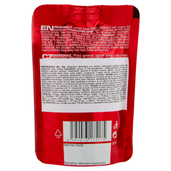 Nutrend Endurosnack Gel orange flavour 75 g