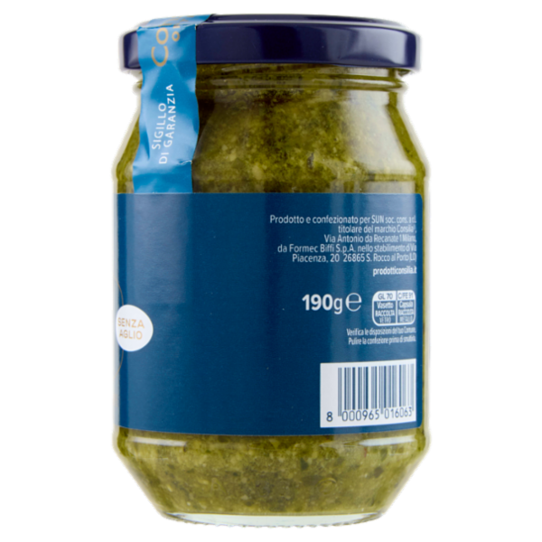 Consilia Optima Pesto alla Genovese Senz'Aglio D.O.P. 190 g