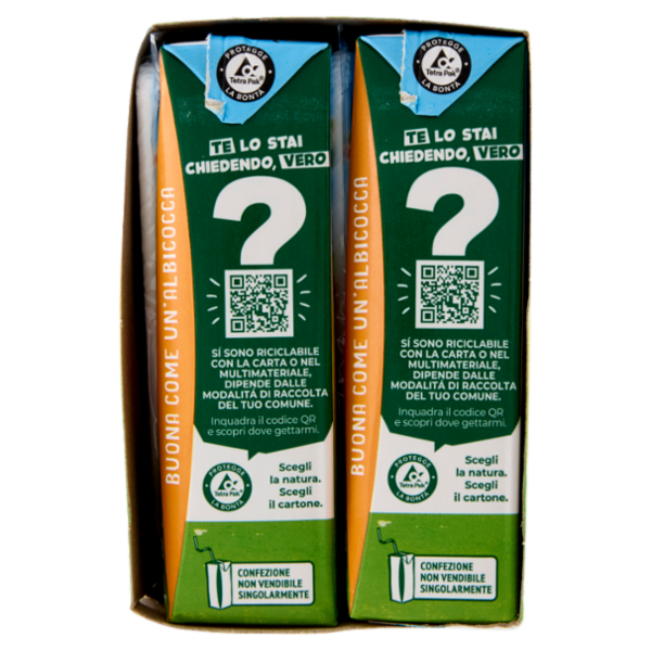 Valfrutta Albicocca Italiana Succo e polpa di frutta 6 x 200 ml