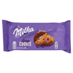 Milka Cookie Loop, Cookies Gocce Cioccolato Ricoperto Cioccolato 176g
