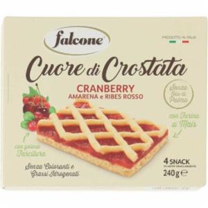 Falcone Trancio Crostatina Frutti Rossi 4 Pezzi 240g