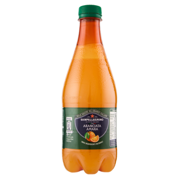 BIBITE SANPELLEGRINO, Bevanda Gassata, Aranciata Amara, Pet - 450ml