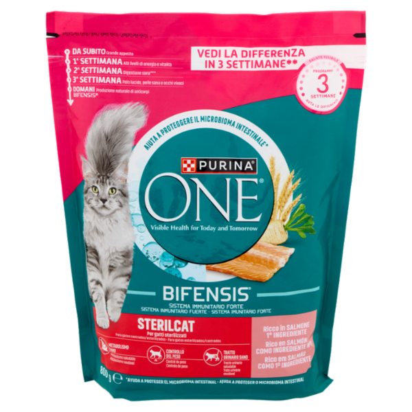 PURINA ONE Bifensis Sterilcat Salmone 800g