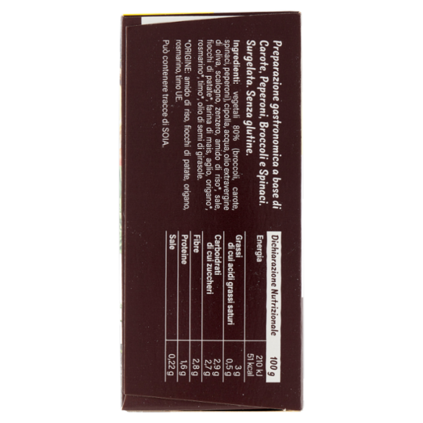 Orogel Crea Tu Mix di broccoli, spinaci, carote e peperoni Surgelati 320 g