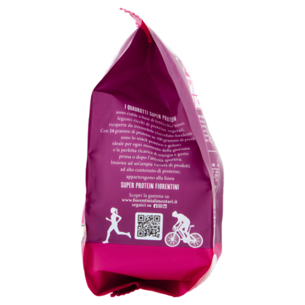Fiorentini i Croccanti Quadrotti Super Protein con Cioccolato Fondente 60 g