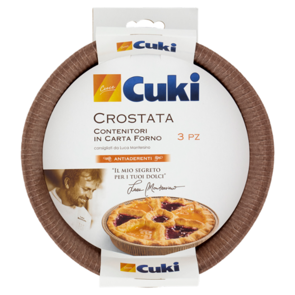 Cuki Cuoce Crostata Contenitori in Carta Forno 3 pz