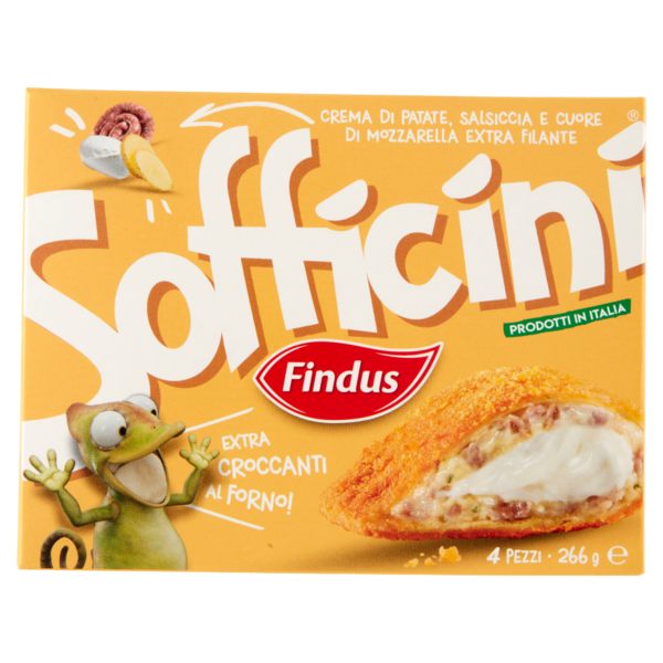 Sofficini Findus 4 Sofficini Salsiccia e Patate Più Mozzarella 266 g