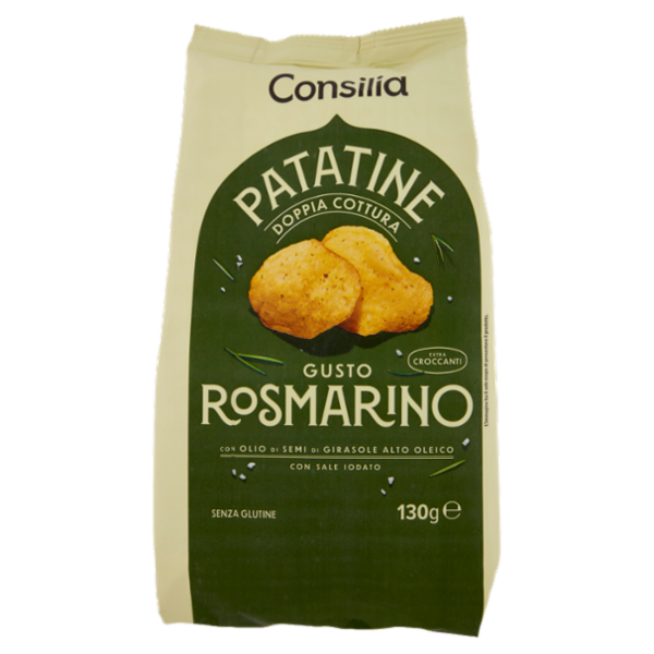 Consilia Optima Patatine Doppia Cottura Gusto Rosmarino 130 g