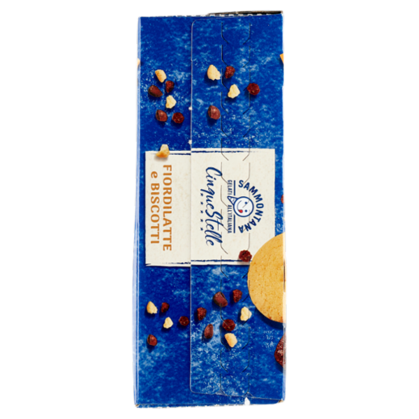 Sammontana Cinque Stelle Fiordilatte e Biscotti 6 x 75 g