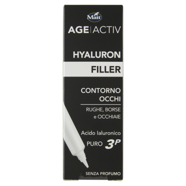Matt Age Activ Hyaluron Filler Contorno Occhi Rughe, Borse e Occhiaie Acido Ialuronico Puro 3P 15 ml