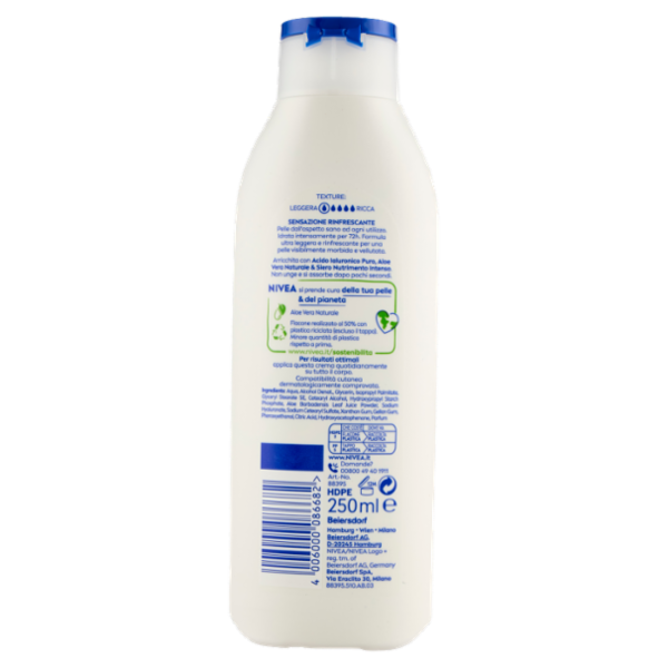 Nivea Crema Corpo Aloe Idratante Pelle normale o secca 250 ml