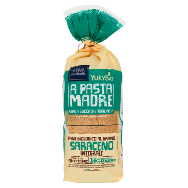 YukyBio A Pasta Madre Pane Biologico al Grano Saraceno Integrale 400 g