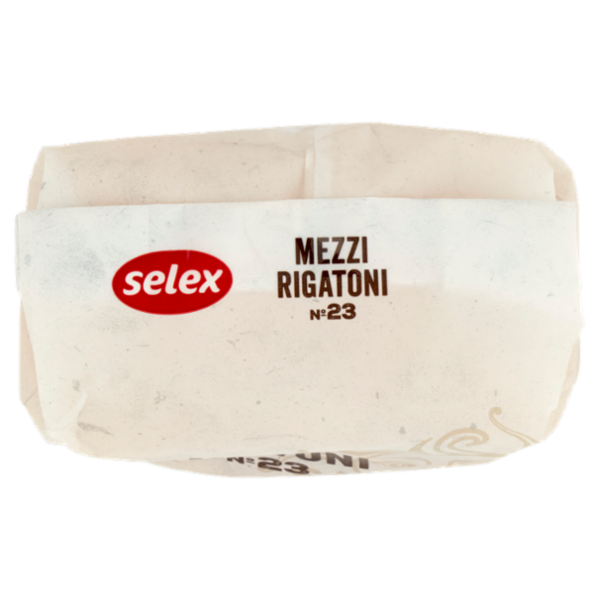 Selex Pasta di Semola Trafilata al Bronzo Mezzi Rigatoni 500 g