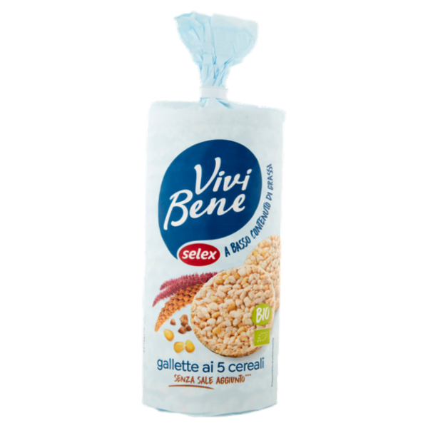 Selex Vivi Bene Gallette ai 5 Cereali Biologiche 120 g