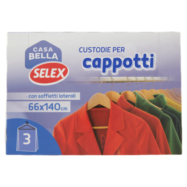 Selex Casa Bella Custodie per Cappotti 66x100 cm 3 pezzi