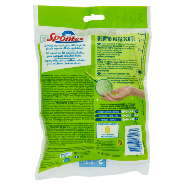 Spontex Guanti Casalinghi Dermo Resistente Taglia S
