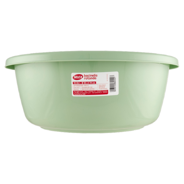 Selex Bacinella Rotonda Verde Cammeo 10 L