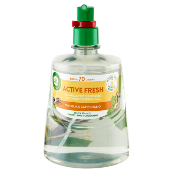 Air Wick Active Fresh Ricarica per Diffusore Automatico Vaniglia Profumatore per ambiente 228 ml