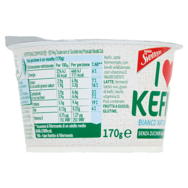 SVELTESSE I love Kefir Pot Bianco Naturale 1x170g